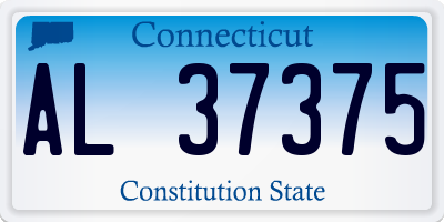CT license plate AL37375
