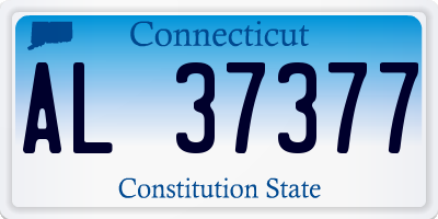 CT license plate AL37377