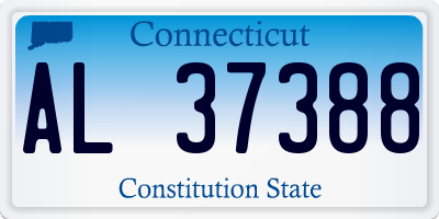 CT license plate AL37388