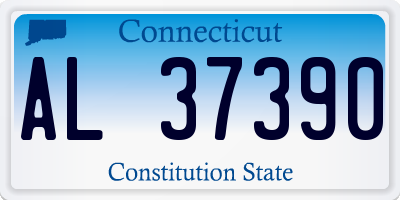 CT license plate AL37390