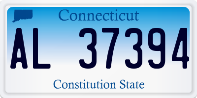 CT license plate AL37394