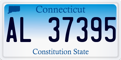 CT license plate AL37395