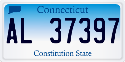 CT license plate AL37397