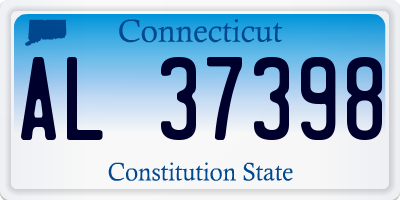 CT license plate AL37398