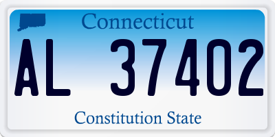CT license plate AL37402