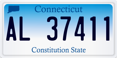 CT license plate AL37411