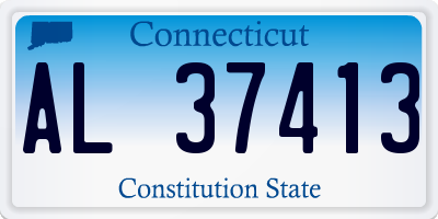 CT license plate AL37413