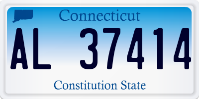 CT license plate AL37414