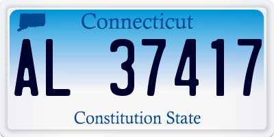CT license plate AL37417