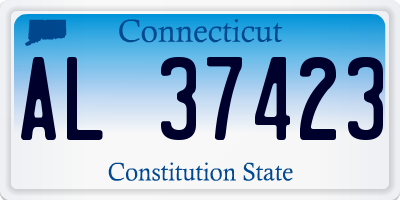CT license plate AL37423