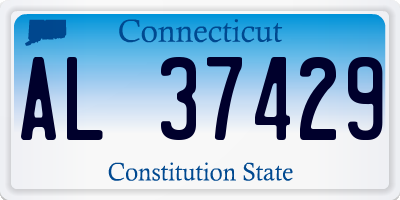 CT license plate AL37429