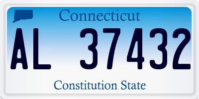 CT license plate AL37432