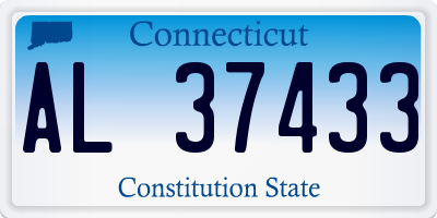 CT license plate AL37433