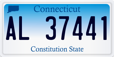 CT license plate AL37441