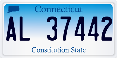 CT license plate AL37442