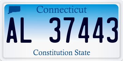 CT license plate AL37443