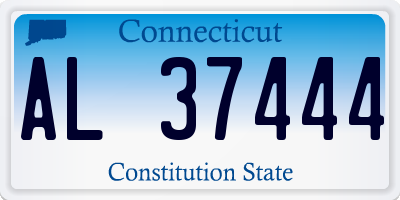 CT license plate AL37444