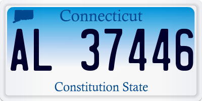 CT license plate AL37446