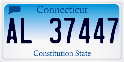 CT license plate AL37447