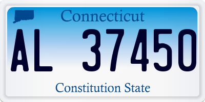 CT license plate AL37450