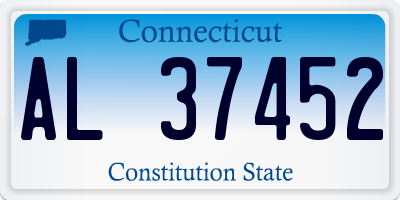 CT license plate AL37452