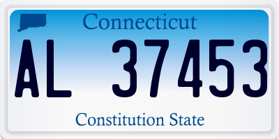 CT license plate AL37453