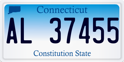 CT license plate AL37455