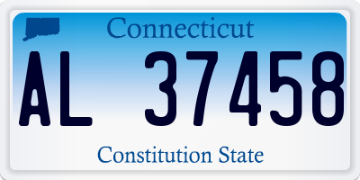 CT license plate AL37458