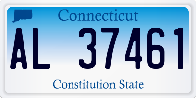 CT license plate AL37461