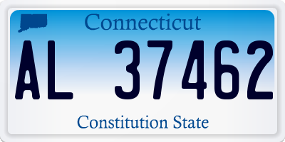 CT license plate AL37462