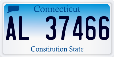 CT license plate AL37466