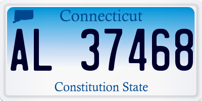 CT license plate AL37468