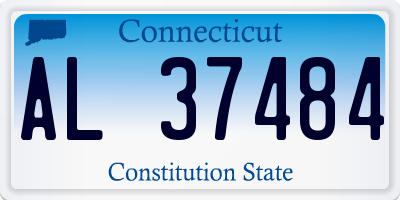 CT license plate AL37484