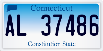 CT license plate AL37486