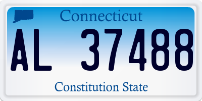 CT license plate AL37488