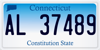 CT license plate AL37489