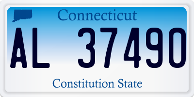 CT license plate AL37490