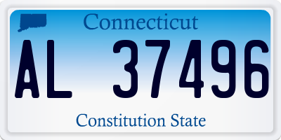 CT license plate AL37496