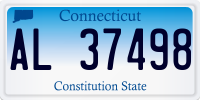 CT license plate AL37498