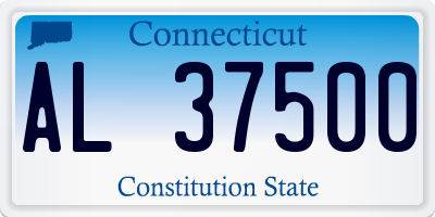 CT license plate AL37500