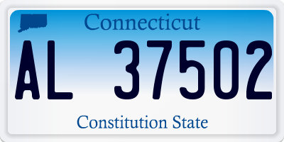 CT license plate AL37502