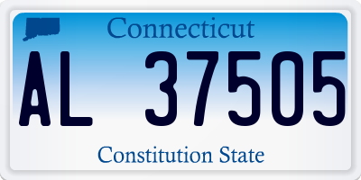 CT license plate AL37505