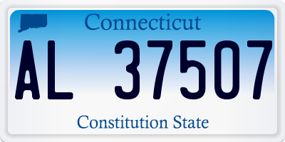 CT license plate AL37507
