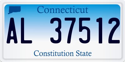 CT license plate AL37512