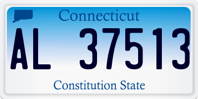 CT license plate AL37513