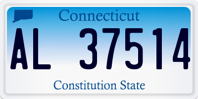 CT license plate AL37514
