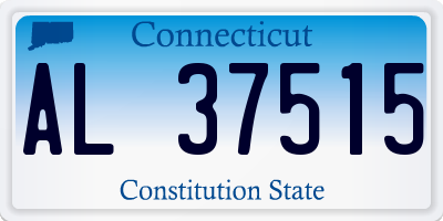 CT license plate AL37515