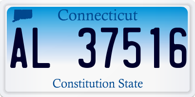 CT license plate AL37516
