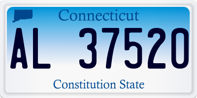 CT license plate AL37520