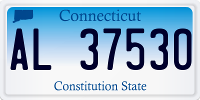 CT license plate AL37530